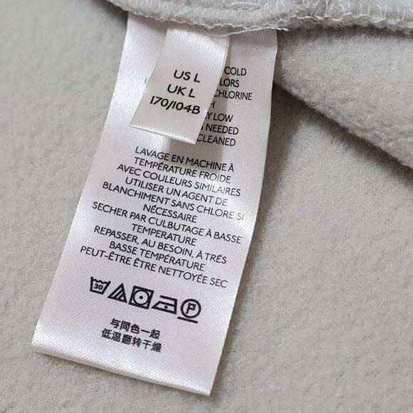 Free People - L - Women's Elk Mountain Fleece Pullover  Opal Silk Ivory Funnel - Picture 5 of 6